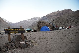 21 Waiting For The Sun At Casa de Piedra Before Trekking To Aconcagua Plaza Argentina Base Camp.jpg